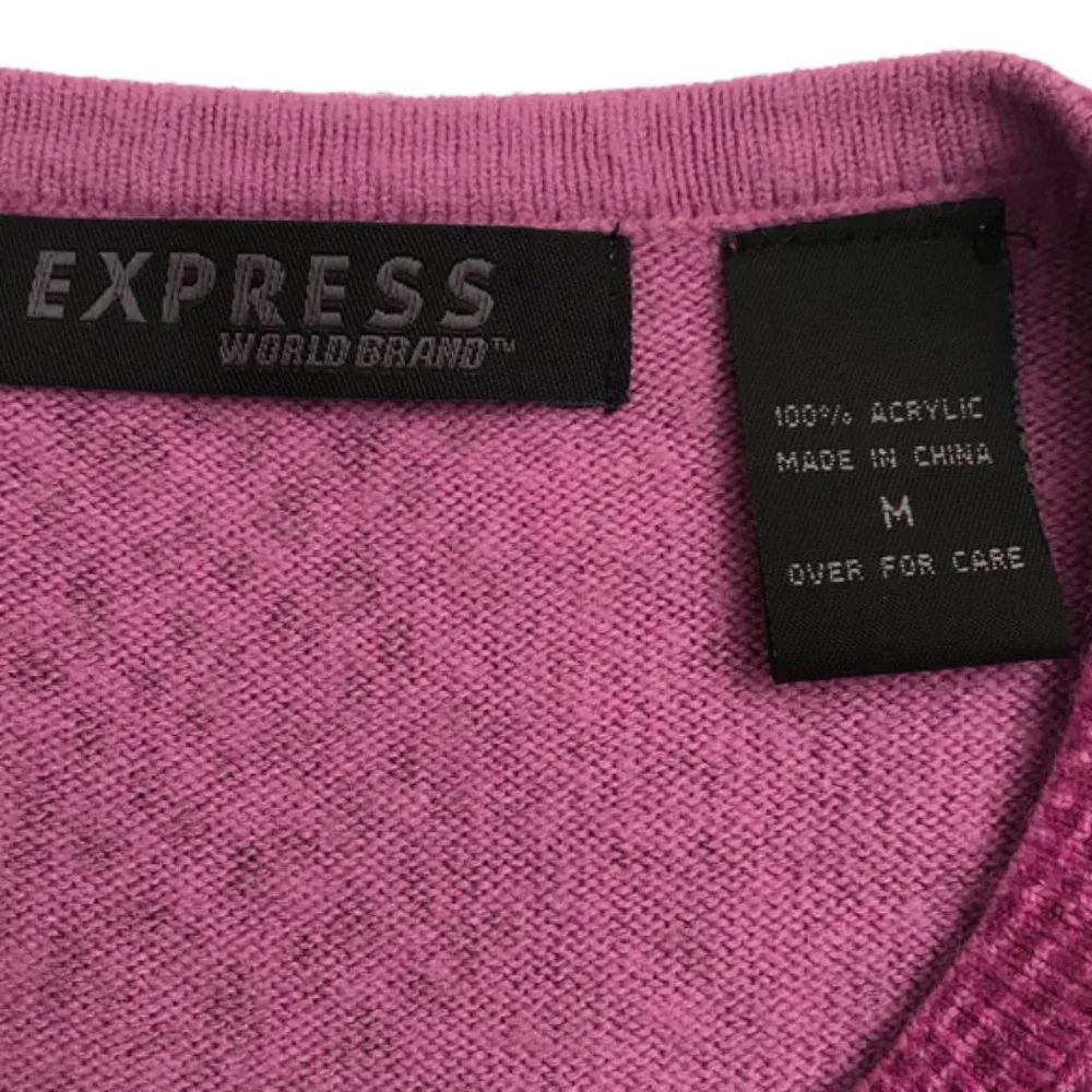 Express Magenta Python Pattern Cardigan Size M - Picture 6 of 8